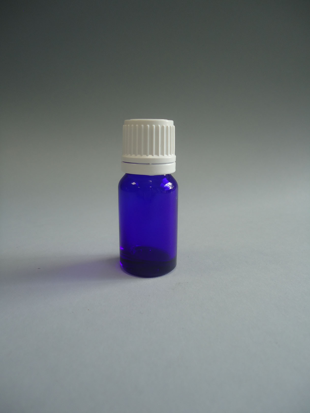 Frasco tapa precinto   10 ml. azul cobalto